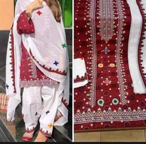 Cotton Embroided 3 Pc 