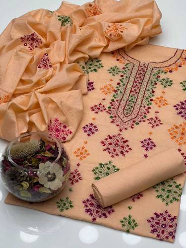 3pc soft Cotton Lawn Afghani Sheesha Gala dress