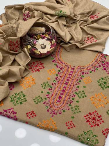 3pc soft Cotton Lawn Afghani Sheesha Gala dress