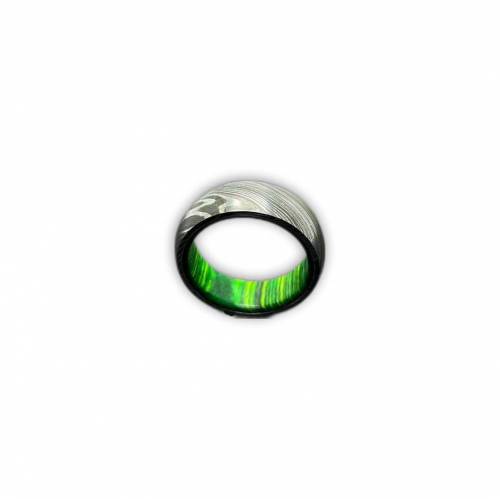 Handmade Damascus Ring - Ideal for Engagement, Wedding, or Everyday