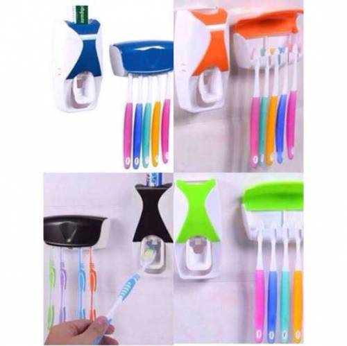 (High-quality) Toothpaste dispenser with toothbrush holder 