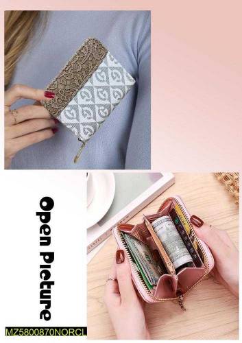 Women's stylish zipper wallet 