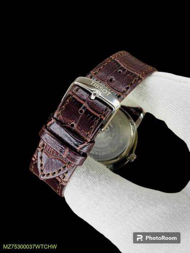 Men,s Formal Analogue Watch, Brown or Silver