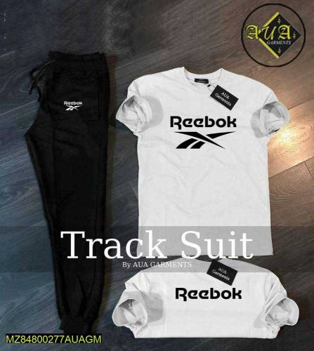 2 pcs men's Stitched Cotton jersey printed Track suit