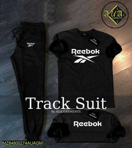2 pcs men's Stitched Cotton jersey printed Track suit