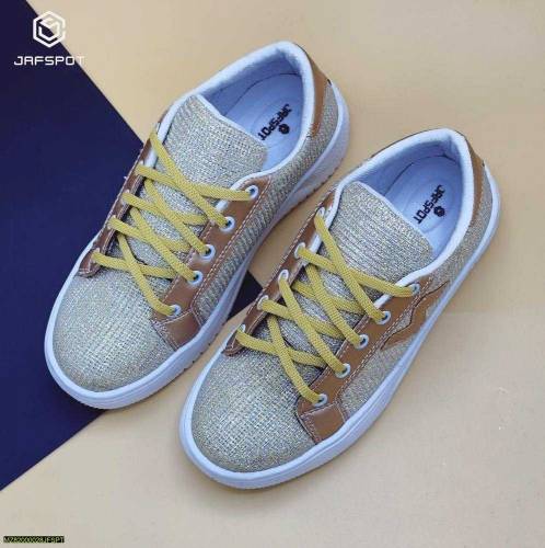JAF SPOT WOMEN'S FASHION GLITTER SNEAKERS JF003 Golden 