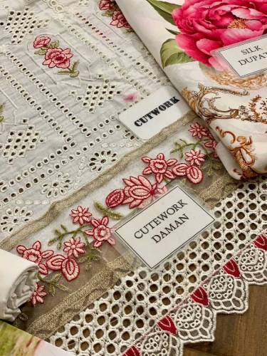 3 pcs unstitched dressers available 