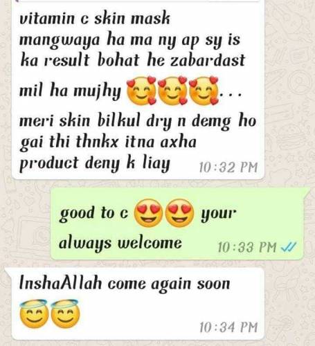 VITAMIN C GEL SKIN MASK  All skin type