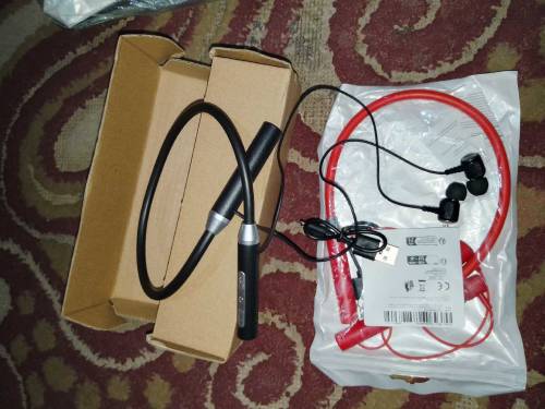 Wireless Bluetooth Neckband,Red And Black