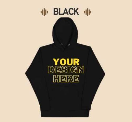 Customized print on demand hoodies in 6 colors