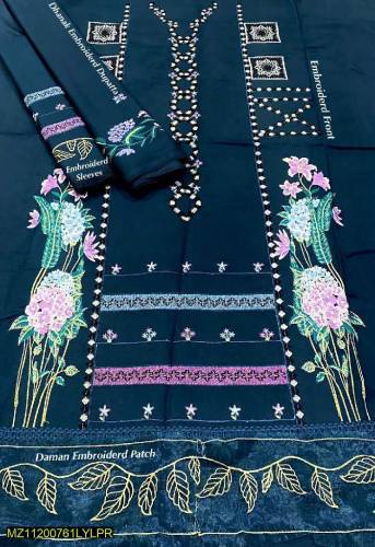 Blue Embroidered suit 