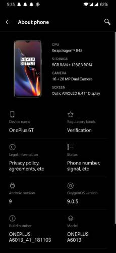 OnePlus 6T 