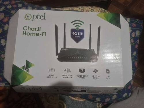 Ptcl Charji Home fi 4G LTE Speed Brand New 