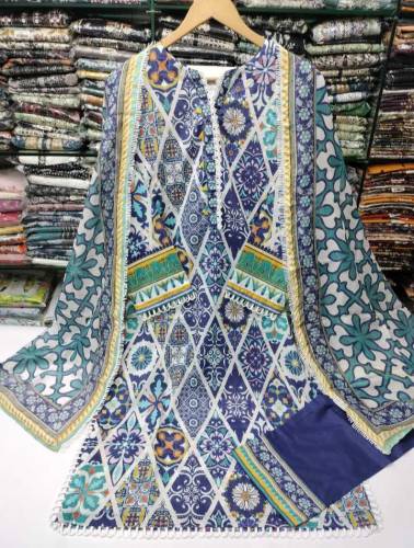 New Arrival Lawn 2024 Original Fabric 