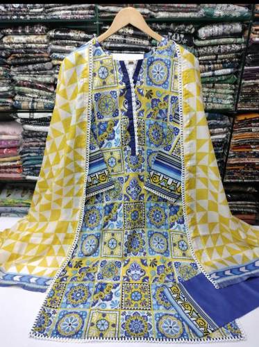 New Arrival Lawn 2024 Original Fabric 