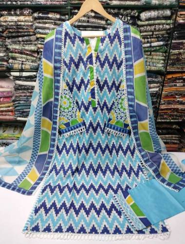 New Arrival Lawn 2024 Original Fabric 