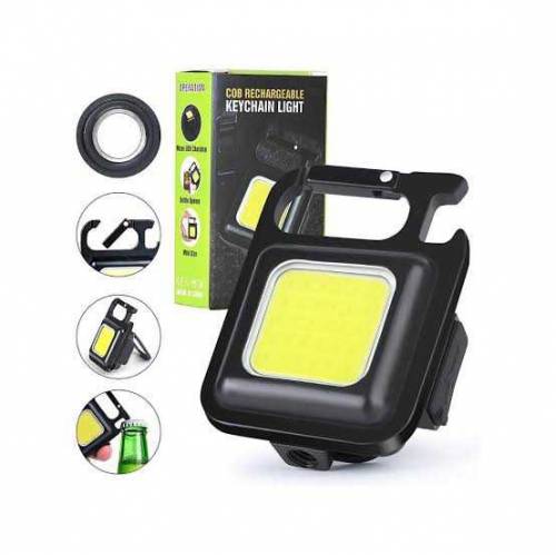 (HIGH-QUALITY) COB flashlight keychain metal body