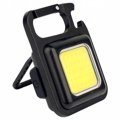 (HIGH-QUALITY) COB flashlight keychain metal body