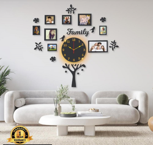 Beautiful Family Wall Clock Delivery free all Pakistan