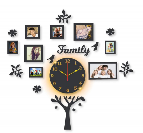 Beautiful Family Wall Clock Delivery free all Pakistan
