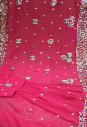 selling my wedding wear saree in red colour