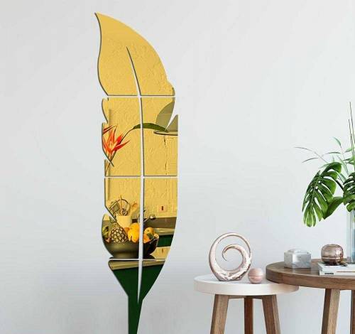 Leaf Shape Wall Mirror