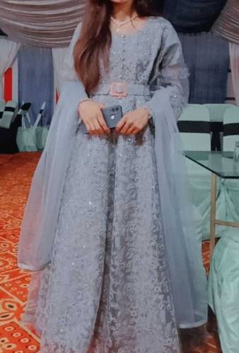 maxi with cApri dupatta