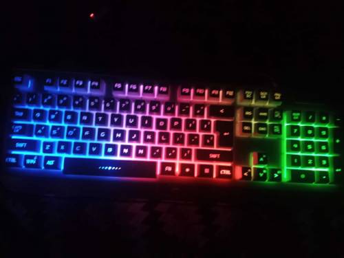 wolf totem V5 RGB & Semi mechanical keyboard in new condition 