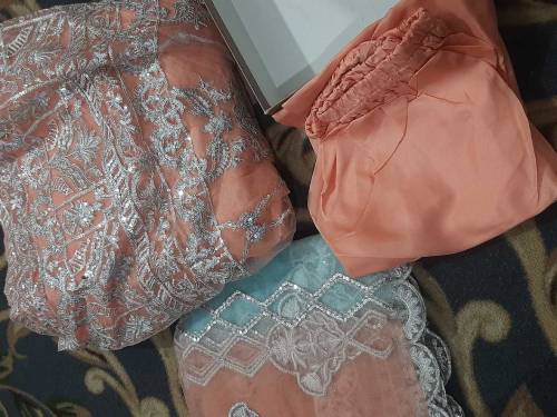Maxi Peach Colour Made With Branded Net