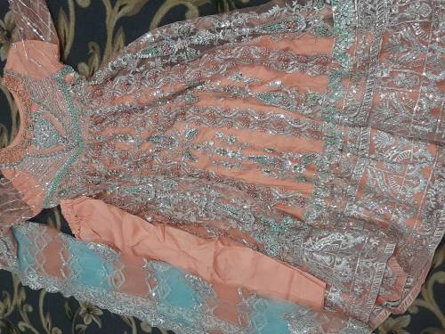 Maxi Peach Colour Made With Branded Net