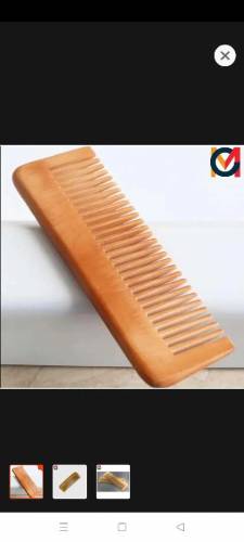 Natural peach wood comb for hair by mall City Zone