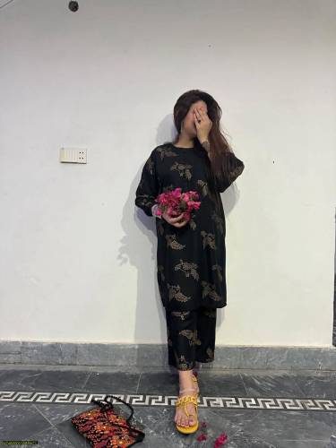 2 pcs women stitched linen suit