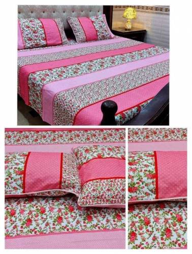 3Pcs 3D Crystal Cotton Bedsheets
