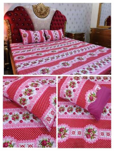 3Pcs 3D Crystal Cotton Bedsheets