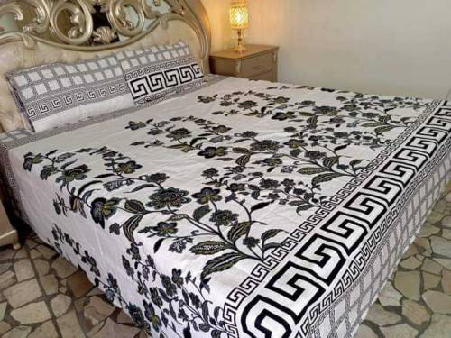 3Pcs 3D Crystal Cotton Bedsheets