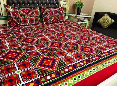 3Pcs 3D Crystal Cotton Bedsheets