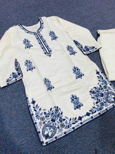 Khaddi Multi Color 2PC Shirt And Trouser