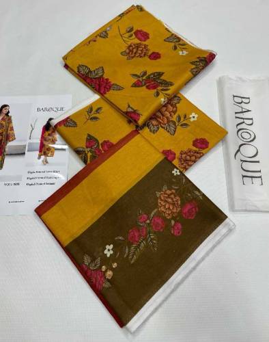 BAROQUE DIGITAL PRINT LAWN ALLOVER 3Pc