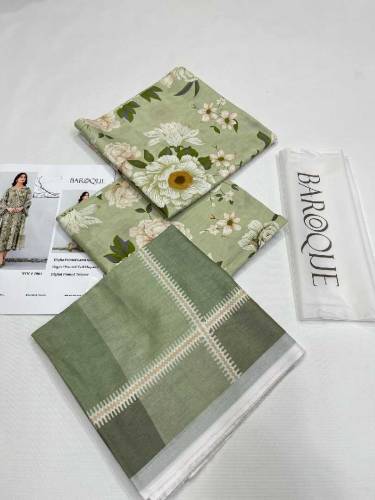 BAROQUE DIGITAL PRINT LAWN ALLOVER 3Pc