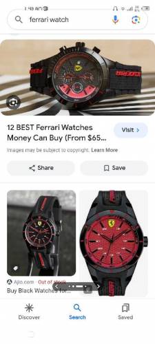Brand New farrari watch 10/10 condition just 3 week used