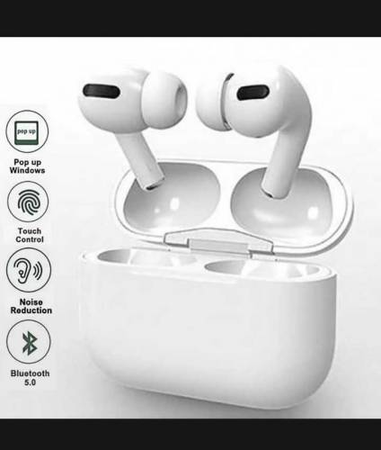 Air Pro TWS Earbuds with Charging Case i12 Pro Air Buds with woofer Bl