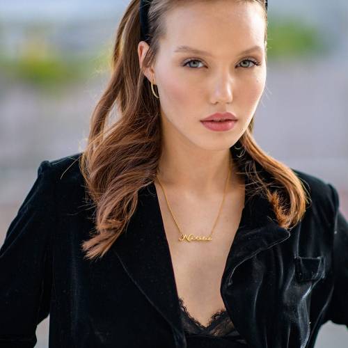 CUSTOMIZE SIGNATURE NAME NECKLACE - GOLD PLATED