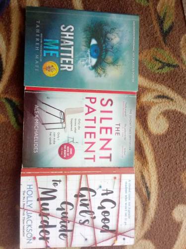 Shatter me, A good girl guide to murder, The silent patient books