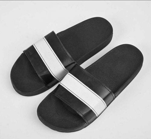 Black Camel PVC Tassel Style Slide