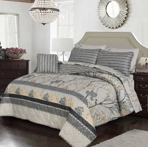 7 Pcs Cotton Salonika  Comforter Sets