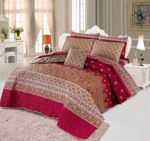 7 Pcs Cotton Salonika  Comforter Sets