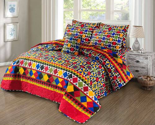 7 Pcs Cotton Salonika  Comforter Sets