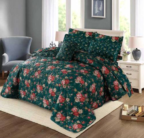 7 Pcs Cotton Salonika  Comforter Sets