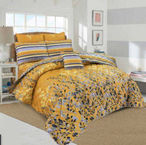 7 Pcs Cotton Salonika  Comforter Sets
