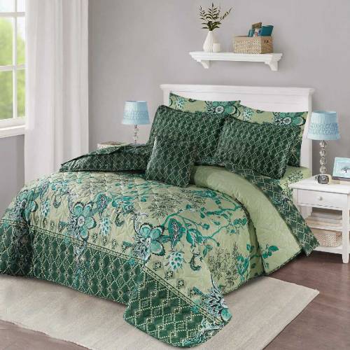 7 Pcs Cotton Salonika  Comforter Sets